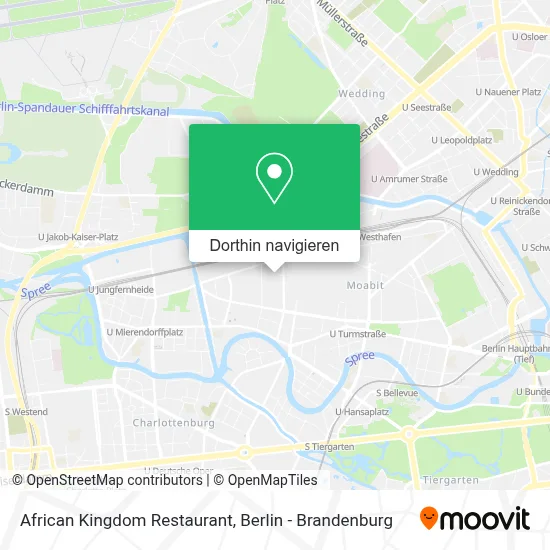 African Kingdom Restaurant Karte