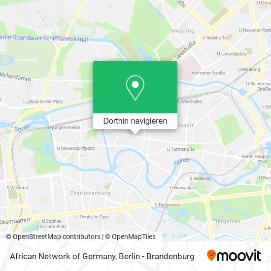 African Network of Germany Karte