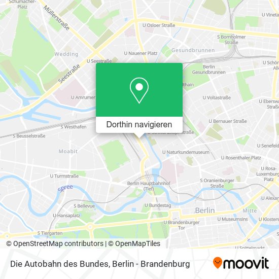 Die Autobahn des Bundes Karte
