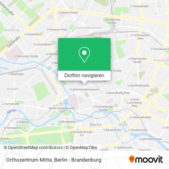 Orthozentrum Mitte Karte