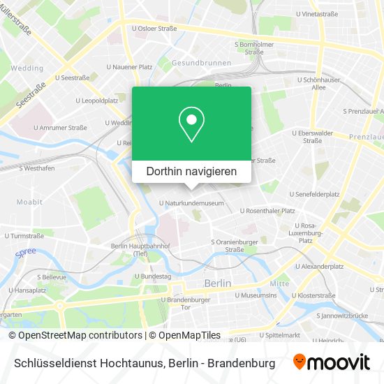 Schlüsseldienst Hochtaunus Karte