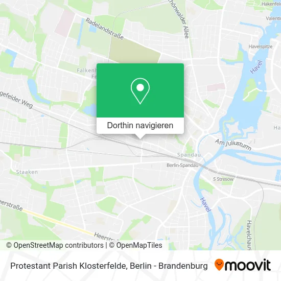 Protestant Parish Klosterfelde Karte