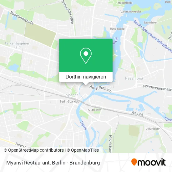 Myanvi Restaurant Karte