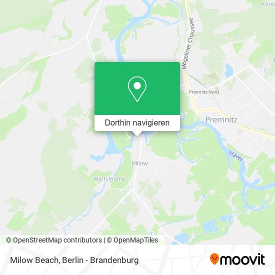 Milow Beach Karte