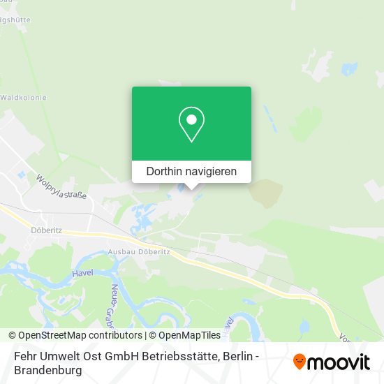 Fehr Umwelt Ost GmbH Betriebsstätte Karte