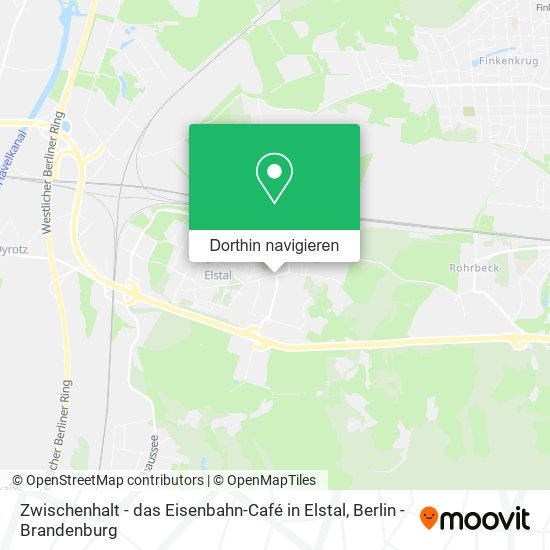 Zwischenhalt - das Eisenbahn-Café in Elstal Karte