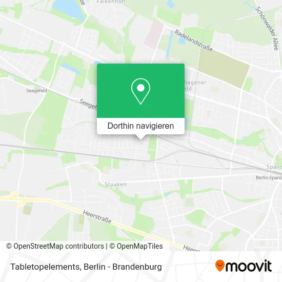 Tabletopelements Karte