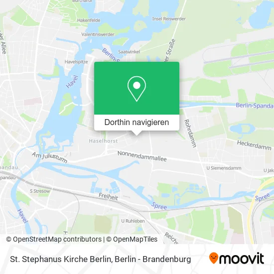 St. Stephanus Kirche Berlin Karte