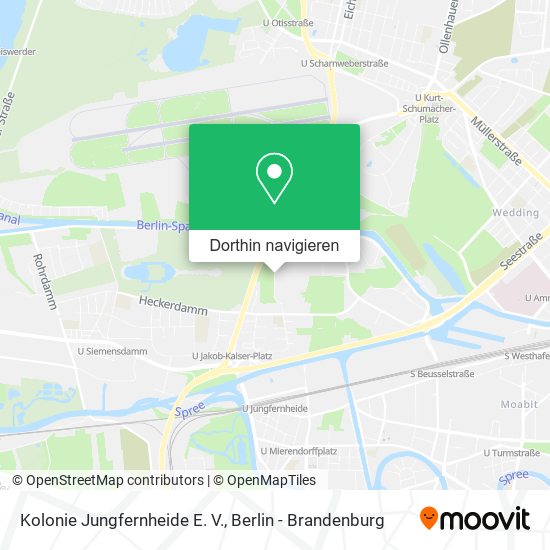 Kolonie Jungfernheide E. V. Karte