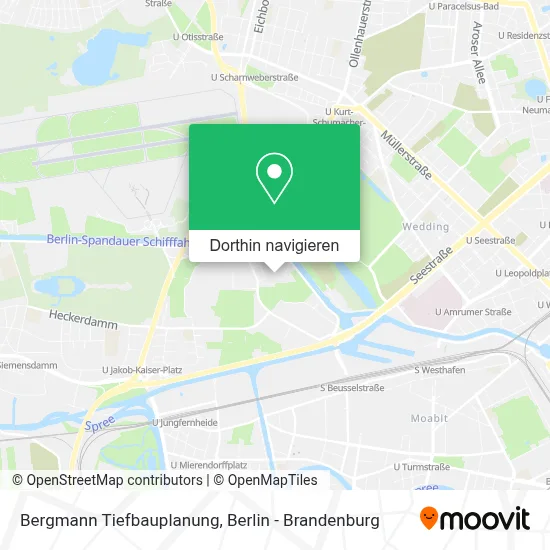 Bergmann Tiefbauplanung Karte