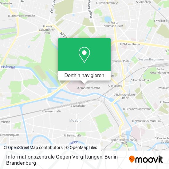 Informationszentrale Gegen Vergiftungen Karte
