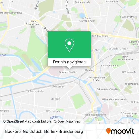 Bäckerei Goldstück Karte