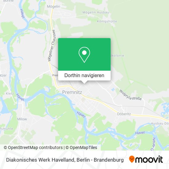 Diakonisches Werk Havelland Karte