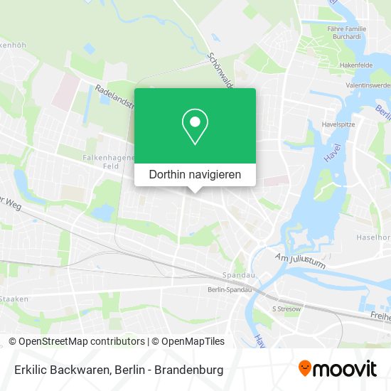 Erkilic Backwaren Karte