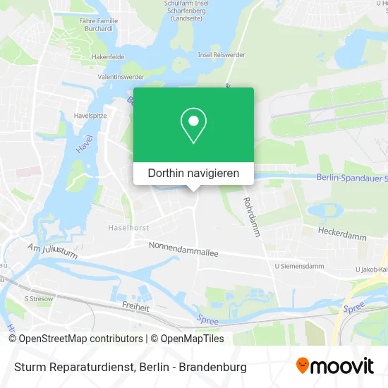 Sturm Reparaturdienst Karte