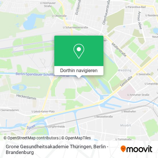 Grone Gesundheitsakademie Thüringen Karte