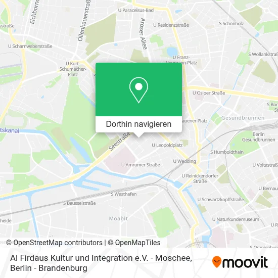 Al Firdaus Kultur und Integration e.V. - Moschee Karte