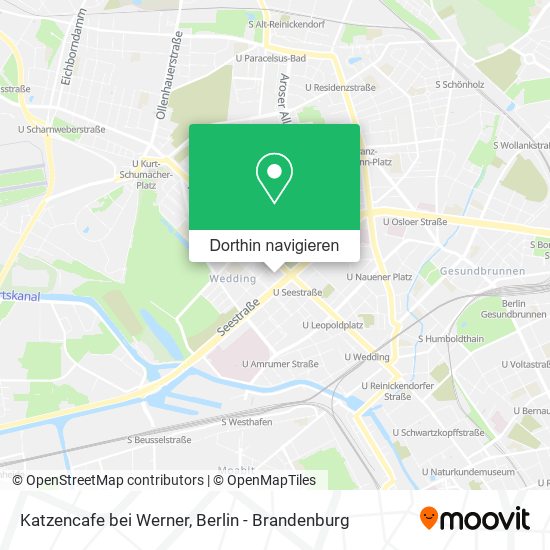 Katzencafe bei Werner Karte