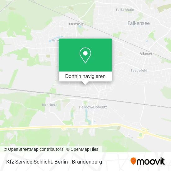 Kfz Service Schlicht Karte
