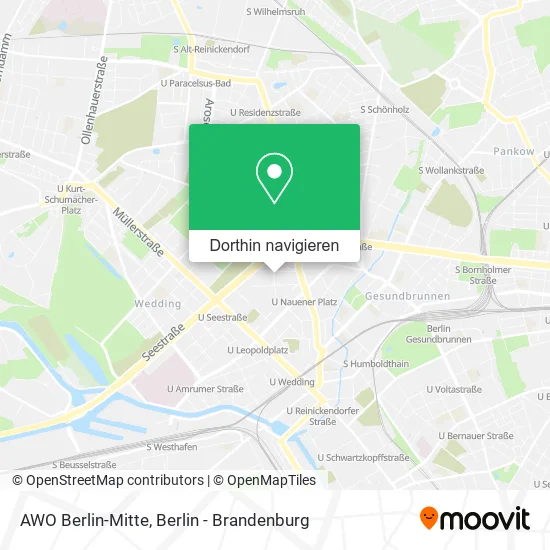 AWO Berlin-Mitte Karte
