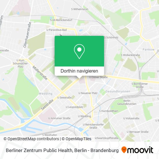 Berliner Zentrum Public Health Karte