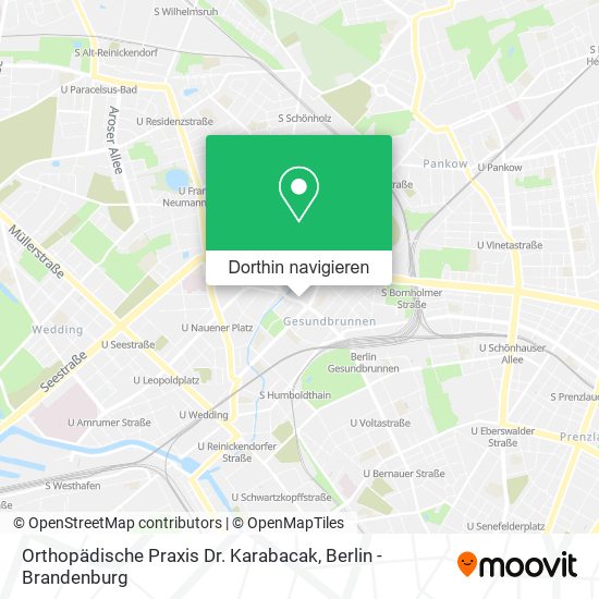 Orthopädische Praxis Dr. Karabacak Karte