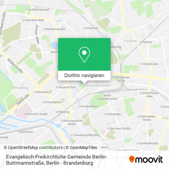 Evangelisch-Freikirchliche Gemeinde Berlin-Buttmannstraße Karte