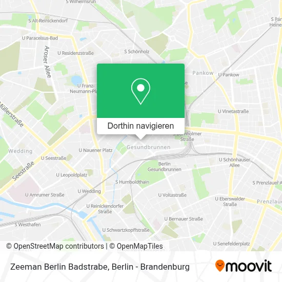 Zeeman Berlin Badstrabe Karte