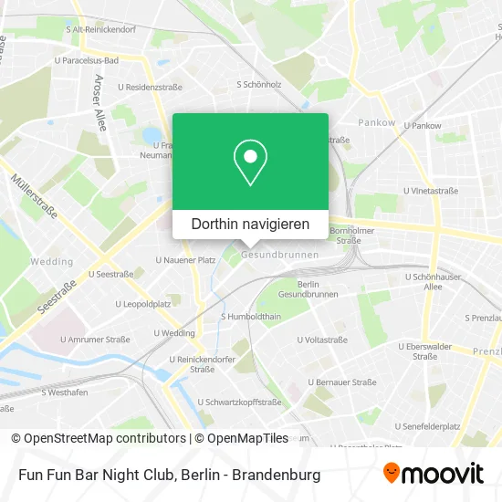 Fun Fun Bar Night Club Karte