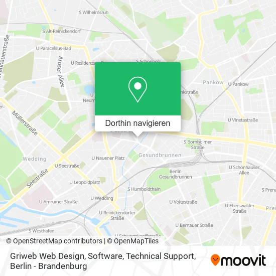 Griweb Web Design, Software, Technical Support Karte