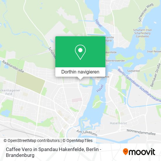Caffee Vero in Spandau Hakenfelde Karte