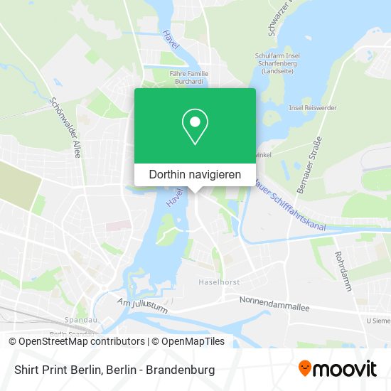Shirt Print Berlin Karte