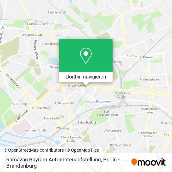 Ramazan Bayram Automatenaufstellung Karte