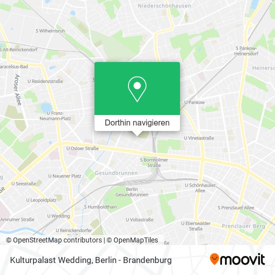Kulturpalast Wedding Karte