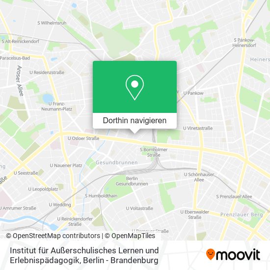 Institut für Außerschulisches Lernen und Erlebnispädagogik Karte
