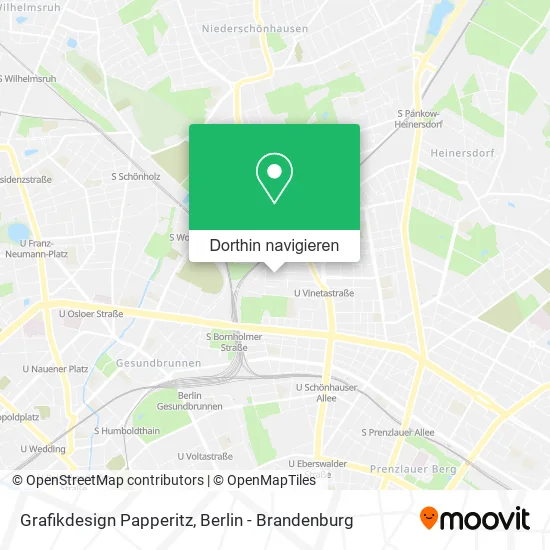 Grafikdesign Papperitz Karte