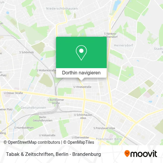 Tabak & Zeitschriften Karte