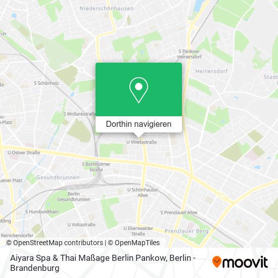 Aiyara Spa & Thai Maßage Berlin Pankow Karte