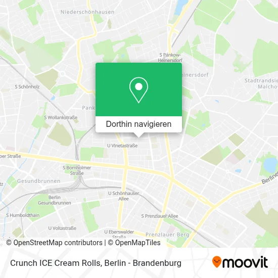 Crunch ICE Cream Rolls Karte