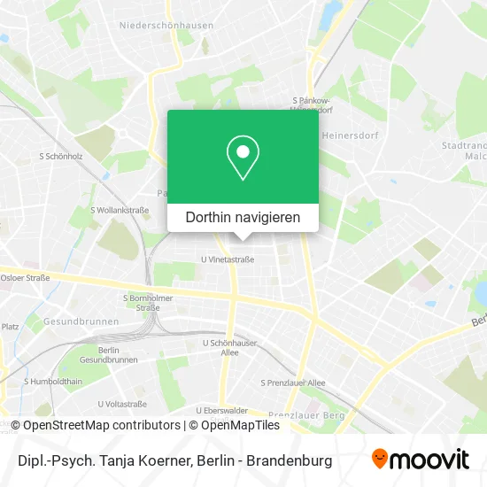 Dipl.-Psych. Tanja Koerner Karte