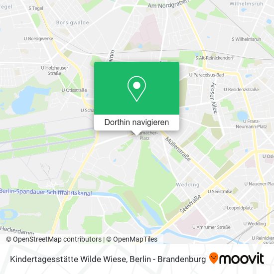 Kindertagesstätte Wilde Wiese Karte