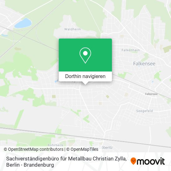Sachverständigenbüro für Metallbau Christian Zylla Karte