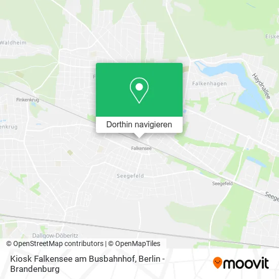 Kiosk Falkensee am Busbahnhof Karte