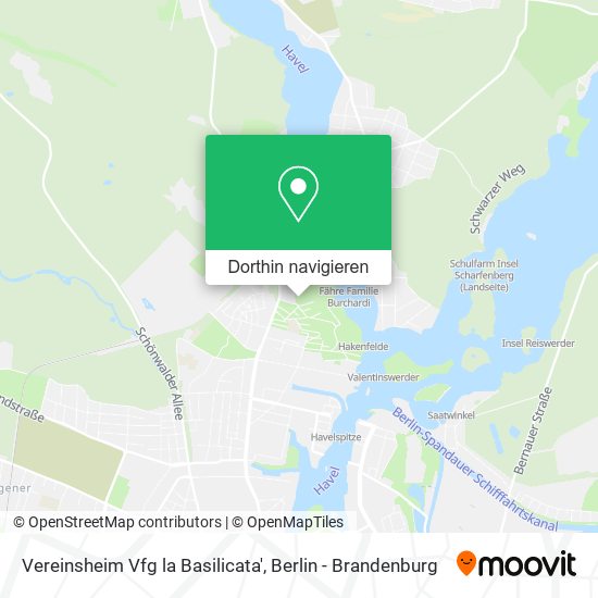 Vereinsheim Vfg la Basilicata' Karte