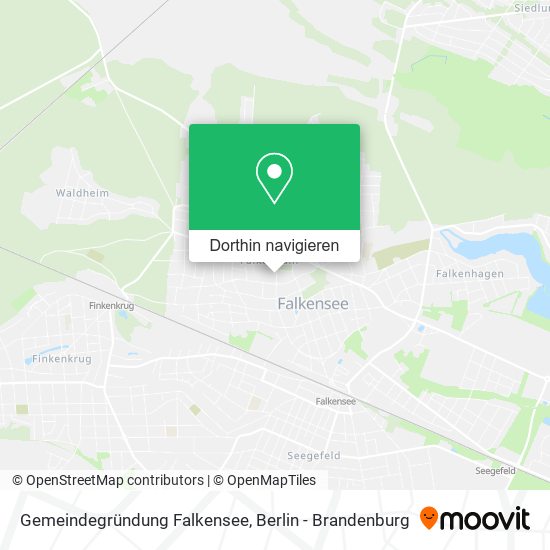 Gemeindegründung Falkensee Karte