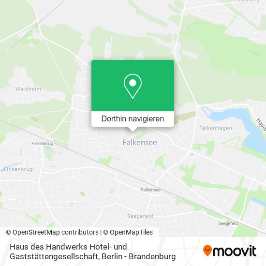 Haus des Handwerks Hotel- und Gaststättengesellschaft Karte