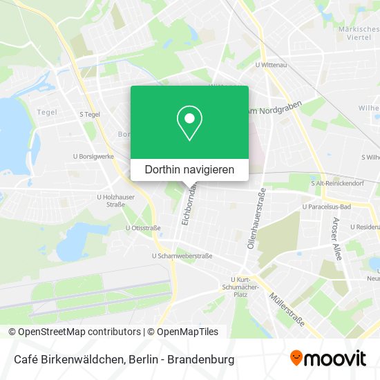 Café Birkenwäldchen Karte