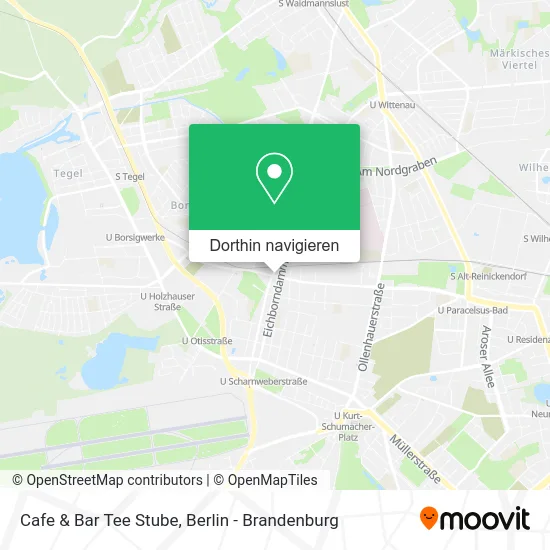 Cafe & Bar Tee Stube Karte