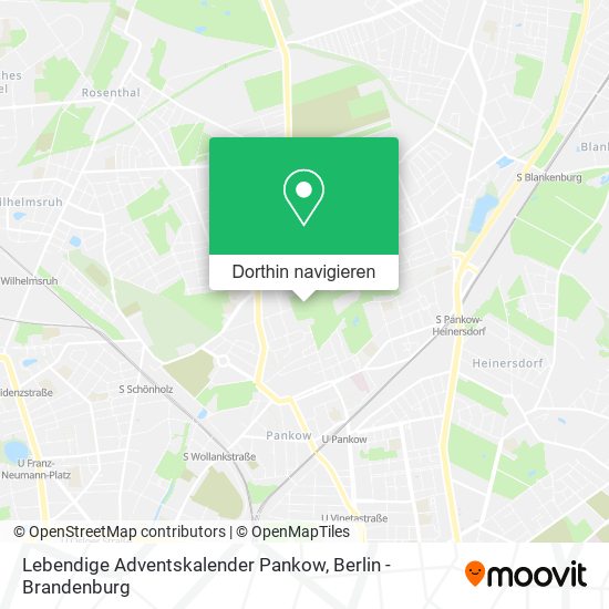 Lebendige Adventskalender Pankow Karte