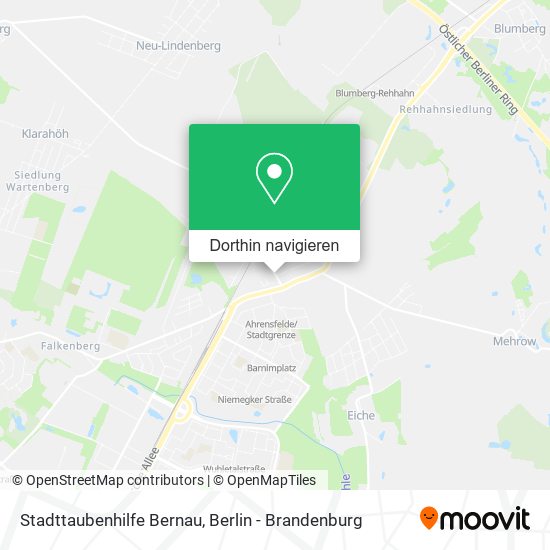 Stadttaubenhilfe Bernau Karte